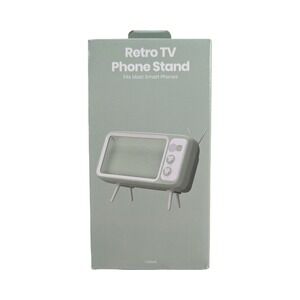 Oo8-N Retro TV Phone Stand - Light Green: Desk Holder for Mobile Devices